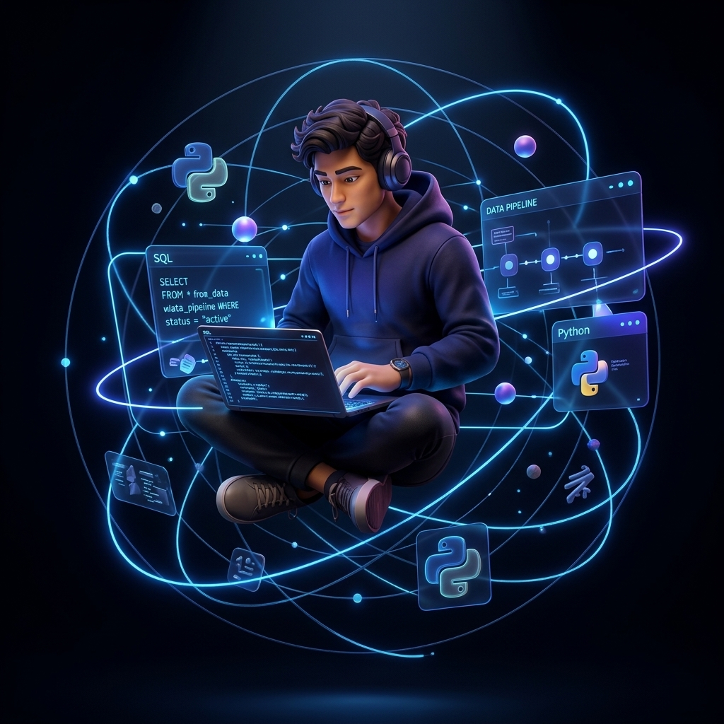 3D Data Analyst Career Character