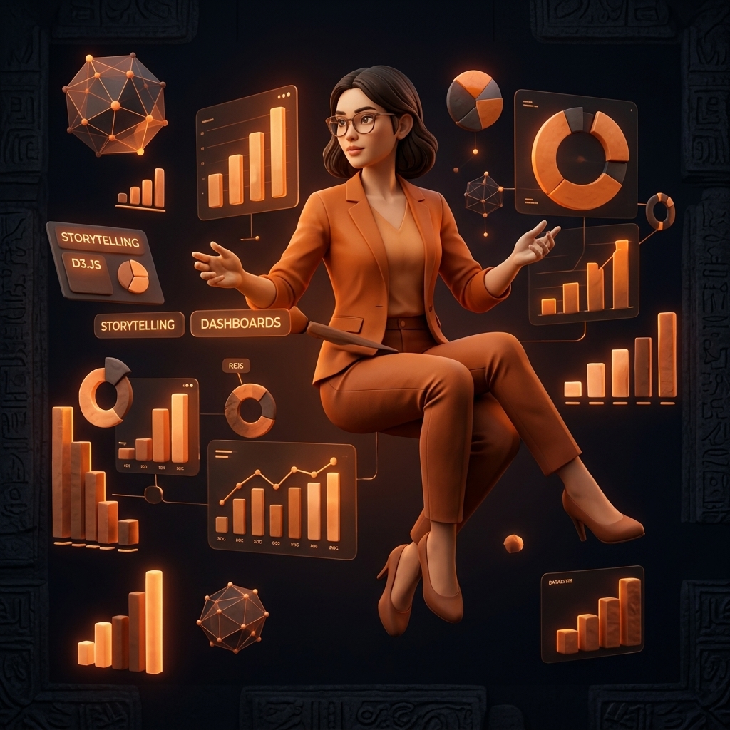 3D Data Visualization Specialist Character